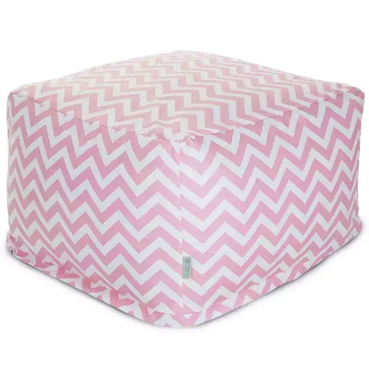 Majestic Home Goods,Ottoman Pouf Chevron
