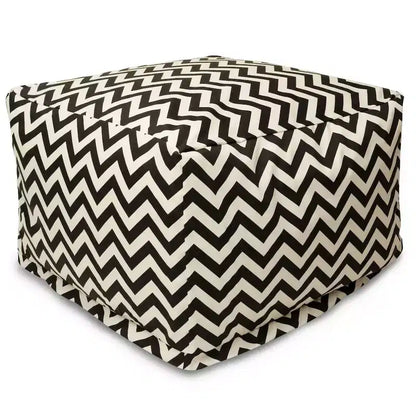 Pouf ottomano fantasia Chevron, Pouf rotondo decorativo da pavimento per soggiorno o camera da letto