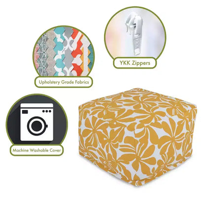 Pouf ottomano, pouf da pavimento decorativo rotondo per soggiorno o camera da letto