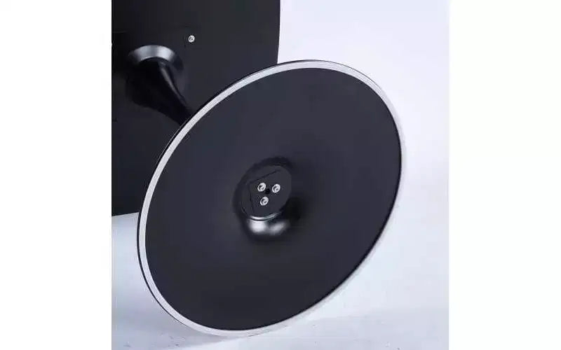Tavolo da pranzo a piedistallo quadrato da 60 cm, stile caffè moderno per spazi compatti, base nera opaca