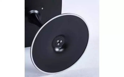 Tavolo da pranzo a piedistallo quadrato da 60 cm, stile caffè moderno per spazi compatti, base nera opaca