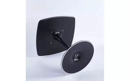 Tavolo da pranzo a piedistallo quadrato da 60 cm, stile caffè moderno per spazi compatti, base nera opaca
