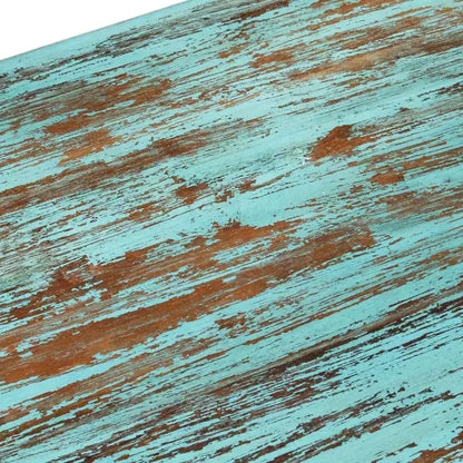 Tavolino da Caffè in Legno Massello Riciclato Multicolore, 110 x 50 x 34 cm
