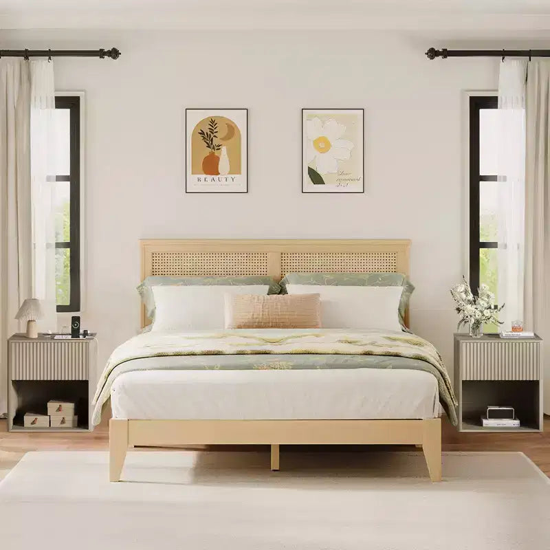 Comodino, comodino a incasso con presa e lampada a L, comodino moderno grande e ampio per camera da letto, soggiorno, divano, ufficio domestico, confezione da 2