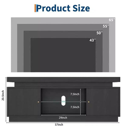 Mobile TV Moderno per TV fino a 65 pollici, Porta TV da 63'' in Legno con Mobiletti Contenitori, Consolle Multimediale per Soggiorno e Camera da Letto