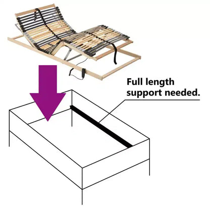 Base regolabile per letto, piattaforma moderna rettangolare regolabile in altezza