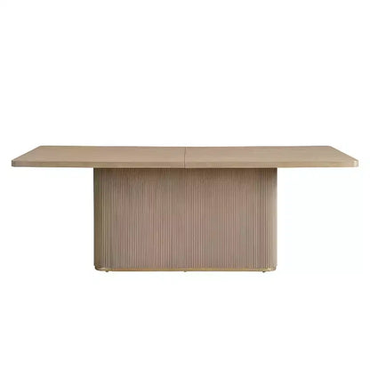 Tavolo da pranzo rettangolare oversize Tessa Modern 8 posti 213 cm con base a piedistallo