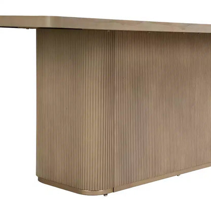 Tavolo da pranzo rettangolare oversize Tessa Modern 8 posti 213 cm con base a piedistallo