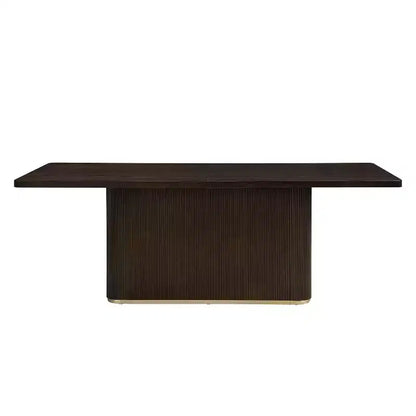 Tavolo da pranzo rettangolare oversize Tessa Modern 8 posti 213 cm con base a piedistallo