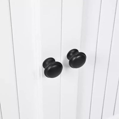 Mobiletto da bagno piccolo da 20" con lavabo, mobiletto da terra in legno con cassetti e ante, bianco