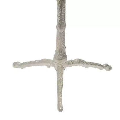 Appendiabiti Eclettico in Metallo, Argento, Attaccapanni Decorativo da Ingresso per Corridoio o Soggiorno