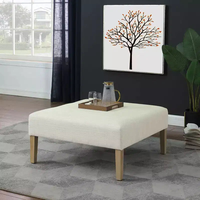 Square Coffee Table Ottoman - HomePop