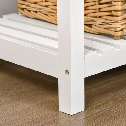 Credenza con 4 cassetti e ripiano inferiore a doghe per cucina o soggiorno