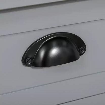 Credenza con 4 cassetti e ripiano inferiore a doghe per cucina o soggiorno