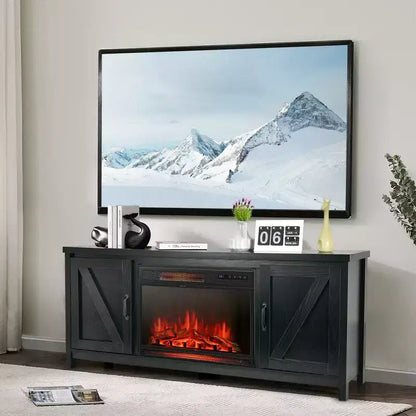 Mobile TV da 59" con caminetto elettrico da 25" e 1350W e telecomando